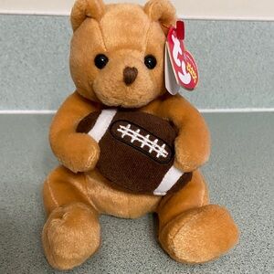Vintage Ty Blitz Teddy Bear with Football